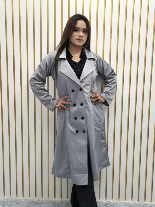 Women%20Jacket%20Stylish%20Fall%20Winter%20Women's%20Overcoat%20Trendy%20Solid%20Color%20Turn-down%20Collar%20Long%20Sleeve%20Cardigan%20with%20Belted%20Button%20Closure%20Mid%20Length%20Loose%20Lady%20Coat%20-%20Image%207
