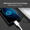 65W Smart SuperVooc Quick Fast Charger With Type C Vooc Cable. 