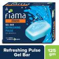 Fiama Men Refreshing Pulse Gel Bar, With Sea Minerals & Skin Conditioners - 125g. 