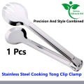 Stainless Steel 1 pcs Food Clip Non-slip Handle Frying Steak Tongs Barbecue Bread Clamps Kitchen Cooking Accessories. 