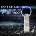 【 24h Ship+Ready stock】HP Pen Driver USB3.0 128GB 256GB 512GB Flash Drive 1TB 2TB USB Silver Metal With Key. 