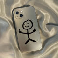 Simple Lines Applicable OPPOreno9/8 Phone case a96/a56 Anti-Fall a32 Silver Electroplated OnePlus ACE Couple. 