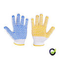 Full Finger Dotted Cotton Knitted Gloves Work Durable Anti-Slip And Anti-Cut Working Safety Hand Gloves. 