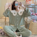 100%Cotton Pajamas for Pregnant Women Spring and Autumn Confinement Clothing Postpartum Maternal Feeding Nursing Wear Summer and Autumn Homewear Suit. 