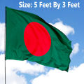 5ft x 3ft Bangladesh National Flag Set-A China Fabrics Potaka Show Patriotism ideal for Any Occasion Celebrate Victory or Independence Day Stationery Craft items Green And Red Color - Sticky Notes Gift Item Brand Class. 