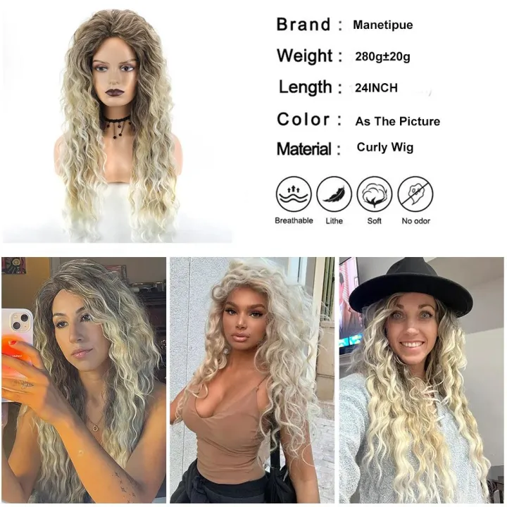 Long%20Fluffy%20Curly%20Wig%20for%20Women%20Ombre%20Orange%20Ginger%20Natural%20Wavy%20Hair%20Wig%20Ash%20Blonde%20Synthetic%20Loose%20Deep%20Wave%20Wig%20Cosplay%20-%20Image%204
