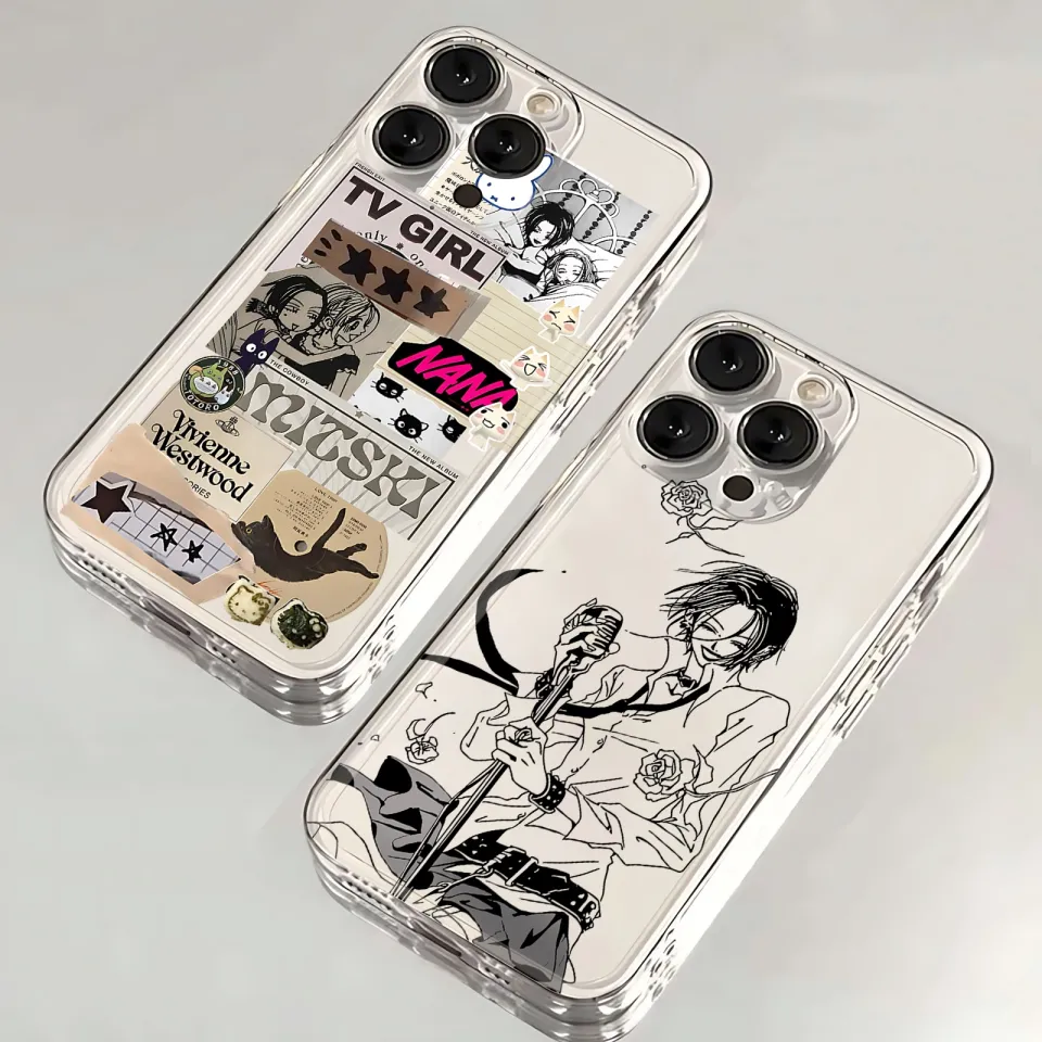 Anime Nana Osaki Line Phone Case For iPhone 16 15 14 13 12 11 Mini