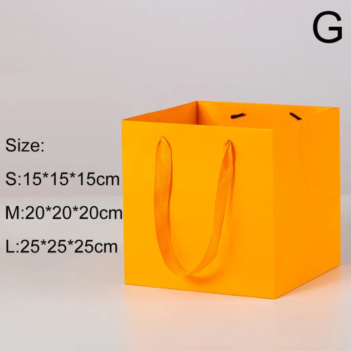 2sql%201PC%20Paper%20Cake%20Box%20Kraft%20Paper%20Bag%20Paper%20Bag%20Gift%20Bag%20Shopping%20Bag%20Tote%20Bag%20Flowers%20Packaging%20Bag%20Square%20Portable%20Bag%20-%20Image%202