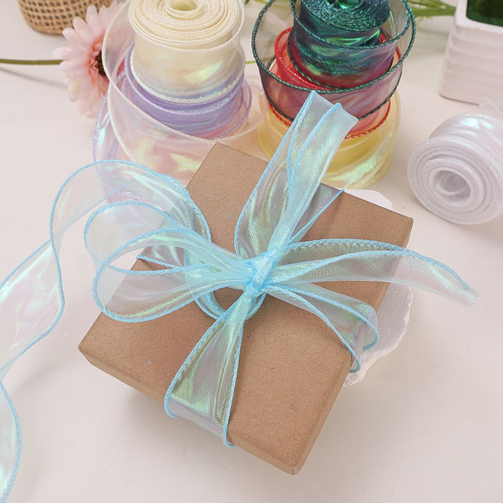 Transparant%20Chiffon%20Ribbon%20Organza%20Satin%20Ribbons%20For%20Gift%20Wrapping%20Decoration%20Wedding%20Bouquets%20Wreath%20Sewing%20Supplies%201Roll%20-%20Image%204
