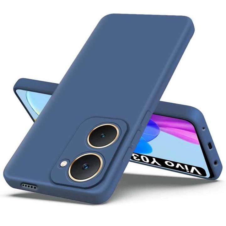 Vivo%20Y03/Y03T/Y18/Y18T/Y18i/Y18E%20Silicone%20Matte%20Flexible%20Soft%20Phone%20Case-%20Black%20,%20Blue%20-%20Phone%20Back%20Cover%20-%20Image%205
