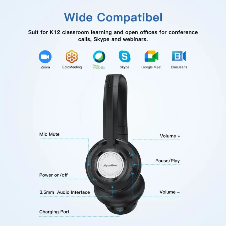 New%20Bee%20BH58%20Wireless%20Headphones%20V5.0%20Bluetooth%20Headset%2025%20Hrs%20Playtime%20with%20Mic%20Foldable%20Lightweight%20Earphone%20for%20Phones%20Laptop%20-%20Image%205