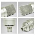 Professional Studio Condenser Microphone PC Computer Laptop Mic Singing Karaoke Streaming Wired Pro Microphn Mike Sound Mikrofon. 
