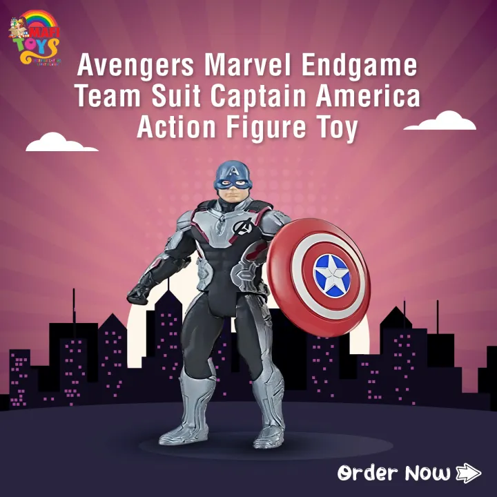 Avengers%20Marvel%20Endgame%20Team%20Suit%20Captain%20America%206"-Scale%20Figure%20Action%20Figure%20Toy%20For%20Kids%20-%20Image%203