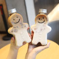 2022 Creative Gingerbread Man Cute Bear Shape Plastic Drink Cup Christmas Decorations Christma Gift Kids Toys Huiye. 