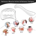 Stainless Steel Gua Sha Massage Tools Muscle Scraper Tool,Graston Tool Set for myofascial Release,Scar Tissue Massager for Back. 