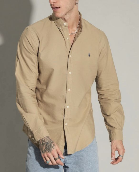 Ralph Lauren Oxford Cotton Shirt – Beige