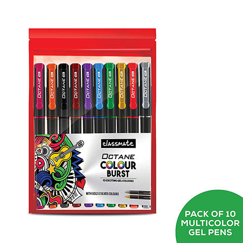 Octane%20Gel%20Colour%20Burst-%20Multi%20colour%20pen%20Pack%20of%2010pes%20-%20Image%202