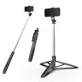 Q05 Selfie Stick Tripod Extendable Mobile Phone Selfie Extension Rod Sturdy Stainless Steel Stand Portable Lightweight Camera Stand For Face Time Zoom Meeting Photograph.
