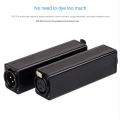 1 PCS -D2 Professional XLR Audio Current Sound Isolator to Eliminate Common Ground Interference Black.