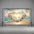Foldable Wedding Banner Floral High-Quality Printed Anniversary Backdrop Reusable Durable Bridal Shower Decoration for Wedding.