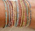 Shinus Tiny Bead Bracelets 2024 New Delicate and Elegant Chain Minimalist Best Friend Gift Boho Jewelry For Women Men.