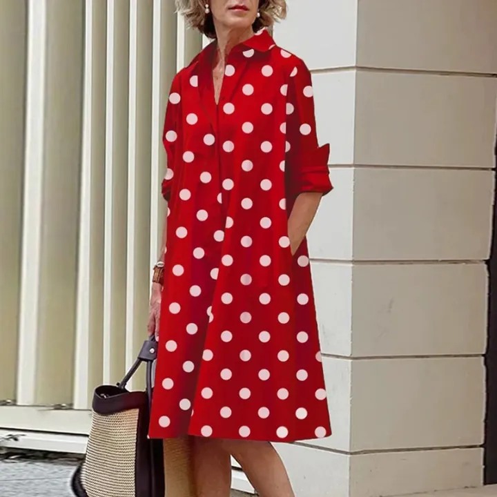 Women%20Simple%20Shirt%20Dress%20Summer%20Vintage%20Elegant%20Solid%20Pocket%20Long%20Sleeves%20Midi%20Dresses%20Female%20Turn-down%20Collar%20Dresses%20Vestidos%20-%20Image%207