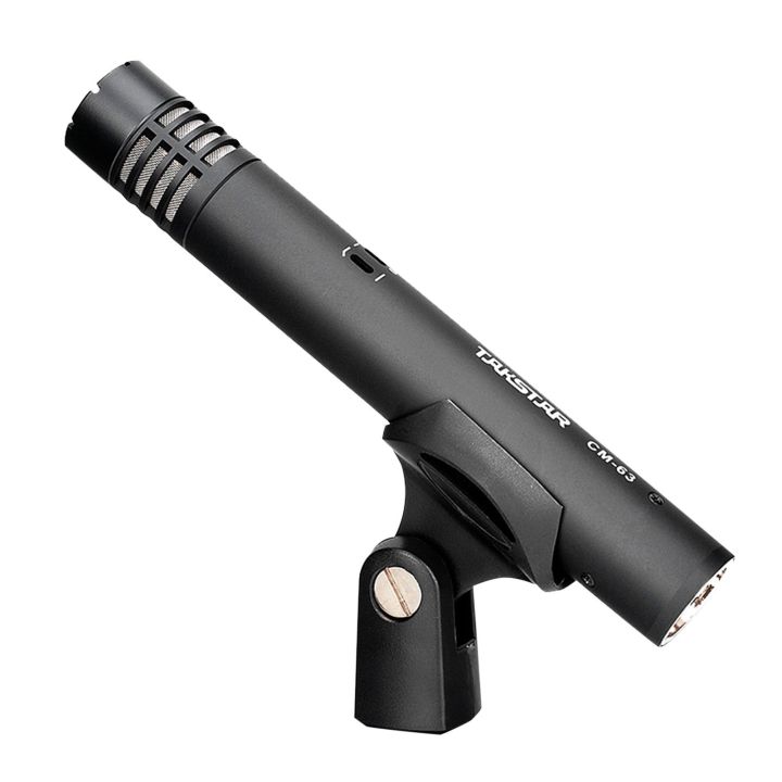TAKSTAR CM-63 Professional Diaphragm Condenser Microphone Moisture Resistant XLR Cardioid Mic - black