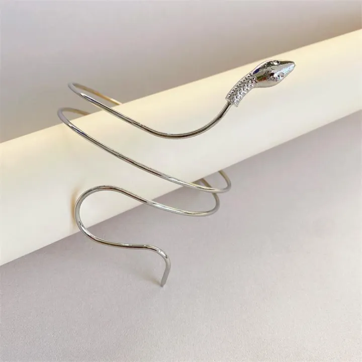 Exaggerated%20Snake%20Shaped%20Bracelet%20Women's%20Fashion%20Twisted%20Wrap%20Alloy%20Animal%20Arm%20Ring%20Body%20Jewelry%20Accessory%20-%20Image%208