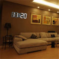 3D LED Digital Clock Electronic Table Clock Alarm Clock Wall Glowing Hanging Clocks. 