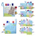 Soft Books Infant Cute Animal Pattern Cloth Books Baby Educational Cloth Book Cognition Toys. 