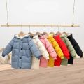 1-9T Kids Down Long Coats Winter Clothes Teen Boys Girls Cotton-Padded Parka Outerwear Big Children Thicken Warm Cotton Jackets. 