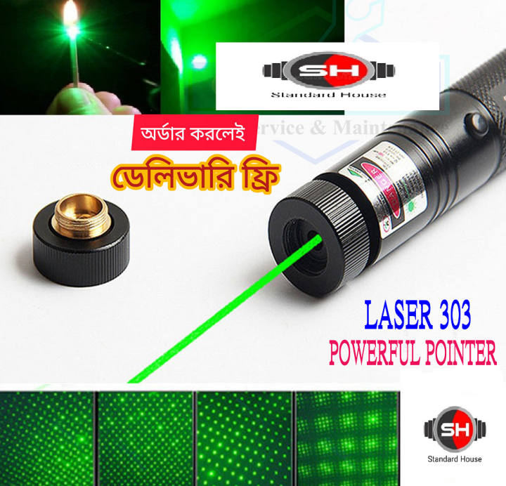 Green Rechargeable Laser Pinner Laser Light Adjustable Focus (Professional) - Effortless Usage