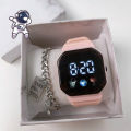 Spaceman Watch Primary School Children Girls Boys Junior High School Good-looking Children Waterproof Luminous Electronic Watch. 