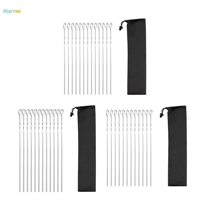 12Pcs%20Kabob%20Skewers%20for%20Grilling%20Metal%20Flat%20Stainless%20Steel%20Long%20BBQ%20Skewers%2014%20Inch%20-%20Image%208