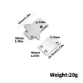 GC Rc Car Front Rear Chassis Armor Protector Compatible For MP10 9E TO-235-220 RC Car Stainless Steel Upgrade Replacement Parts LY78. 