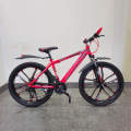 Arrow Bicycle 26 inch MICHAEL MTB Speed 21 Red Color 10 Blade Mag Wheel Bicycle. 
