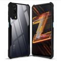 CEDO iQOO Z3 (5G)/iQOO Y72 5g Back Case Cover | Camera Protection Shockproof Bumper-Edge | Acrylic Crystal Clear 360 Degree Protection TPU+PC | Transparent Eagle Back Case Cover (Black). 