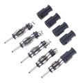 5pcs Auto Car Radio AM/FM Antenna Adapter Male Plug Connector Black. 