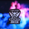 Waterproof Bike Sticker Badass Biker  StickR. 