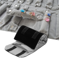 Jewelery roll Jewelery bag, made of flannel, for ring, for jewelry storage when traveling - Black, Gray, Small. 
