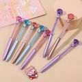 4pcs Large Crystal Diamond Gel Pens Christmas Gift Shiny Ballpoint Pen Black Ink Pens Suitable For School Office Accessories.