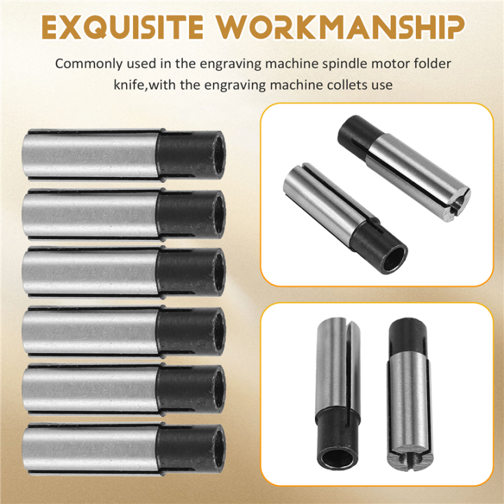 6Pcs%201/4%20Inch%20to%201/8%20Inch%20Cnc%20Engraving%20Bit%20Router%20Adapter%20Convert%20for%20Engraving%20Machine%20Tool%20-%20Image%206
