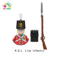 BeginnerBer New Napoleonic Wars Military Soldiers Building Blocks WW2 Mini Action Figures French British Fusilier Rifles Toys For Kids. 