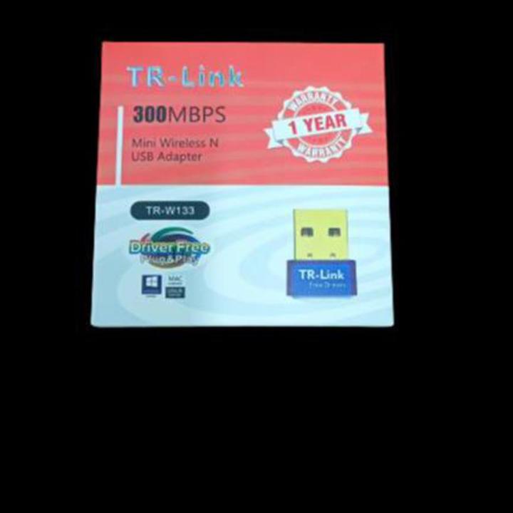 300 MBPS Mini Wireless N USB Adapter - Driver Free for Laptop & Desktop computer- 1 year warranty