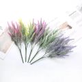 Artificial Flower Flocking Plastic Lavender Bunch, Plant, Valentine's Day, Wedding, Indoor and Outdoor, Desk Decoration. 