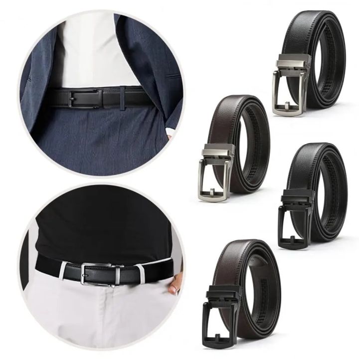 Auto-lock%20Buckle%20Belt%20Stylish%20Men's%20Faux%20Leather%20Belt%20with%20Automatic%20Buckle%20Scratch-resistant%20Track%20Belt%20Fashionable%20for%20Men%20-%20Image%206