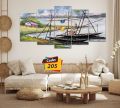 5Pcs In 1 Set Wall Canvas Art Ready to Hang for Living Room or Bedroom Home Decoration On Wall Canvas Painting Wall. 