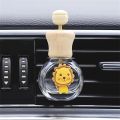 1/2PCS Car Fragrance Empty Glass Bottle Cute Car Air Freshener Bottle Perfume Clip Air Vent Outlet Aromatherapy Essential Oils.