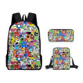 Game peripherals: Alphabet Lore, school bag, alphabet legend, backpack, shoulder bag, pencil case, backpack three-piece set. 