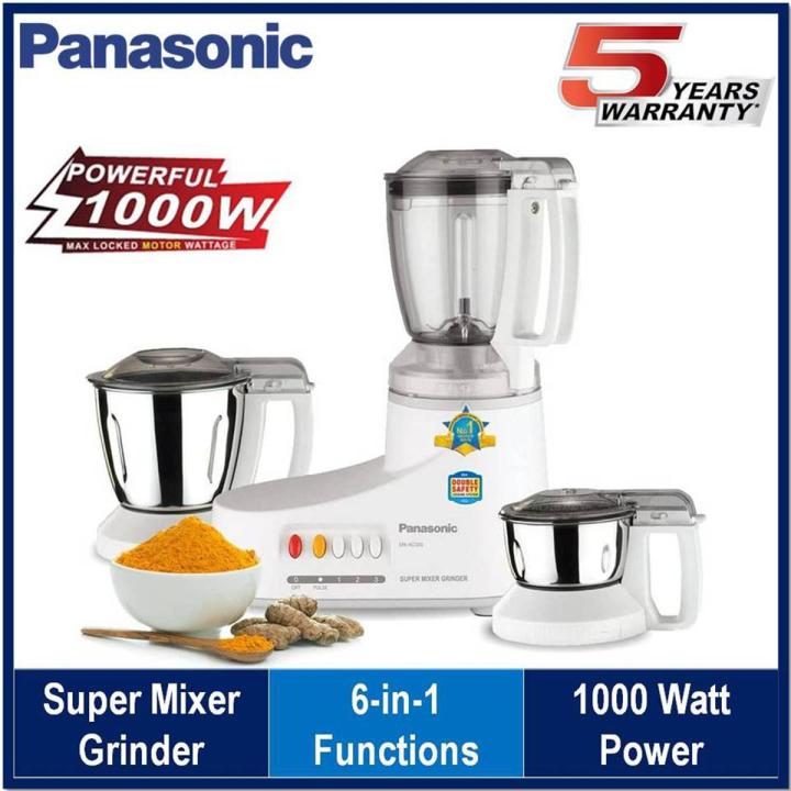 Panasonic MX-AC300 Heavy Duty Mixer Grinder | 1000 Watt